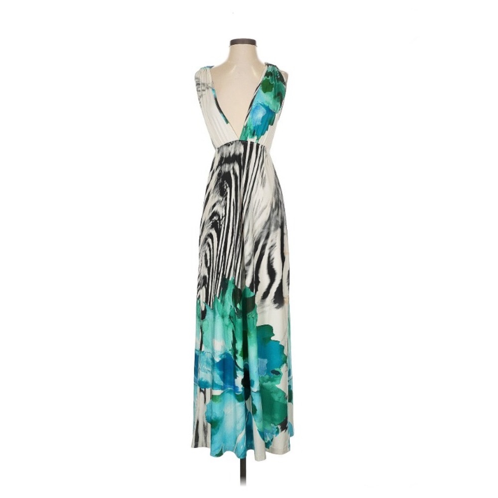 Cameo Black and Green Maxi Dress